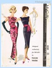 Mccall s 5131  1950s Rare Pauline Trigere Evening Gown Sz 34b Vtg Sewing Pattern
