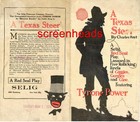 1916 Silent Movie Flyer  a Texas Steer Tyrone Power Sr      gay Interest   