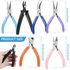 6pcs Jewelers Pliers Set Jewelry Making Beading Wire Wrapping Hobby Plier Ty 