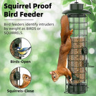 Squirrel Proof Bird Feeder metal Mesh Bird Feeders For Outdoors Hanging gravity 