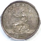 1783 Washington Silver Restrike B-3f Pcgs Pf 58  plain Edge  Colonial Coin