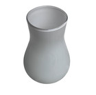 White Cased Glass Vase 4 75    Opal Minimalist Decor Bud Vase