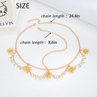 Gold Head Chain Jewelry Rhinestone Headpiece Forehead Headband For