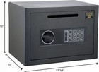 Electronic Safety Deposit Box - Drop Safe With Digital Keypad And 2 Manual Keys