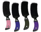Showman Livestock Mane   Tail Brush W  Curved Soft Rubber Grip Handle