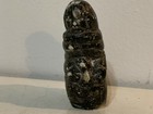 Vintage Possibly Antique Inuit Signed Stone Carving Of Man Or Woman
