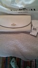 Coach Chalk Tote Handbag Wallet Set With Logo  Zip Clasp  Dust Bag