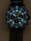 Tactical Frog Titanium Fx-diving 42mm Vs75b Solar Power Quartz Chronograph Panda