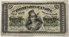 Dominion Of Canada 25 Cents Fractional Currency March 1870 