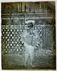 Photo Glass Plate Negative Child Boy W Morrow 1890 s Antique Original 4x5 Inch