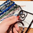 Clear Case For Apple Iphone 16 15 Pro Max 14 13 12 Slim Plating Mag Safe Cover 
