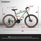 Mountain Bike 27 5 Inch Wheels  21-speed Mens Womens Trail Commuter Bicycle