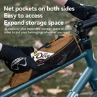 Qunature Bikepacking Top Tube Bag Bike Frame Bag With Net Pocket Waterproof 1l