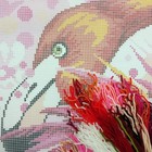 Flamingo  Needlepoint Kit  Throw Pillow 16  16 Inches  Printed Tapestry Canvas   