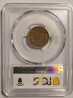 1858 1c Large Letters Flying Eagle Cent Au50 Pcgs Gold Label- Nice Specimen 