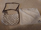 Coach M1082-16791 Beige Signature C carmel Color Sequin Accents with  Protecter 