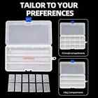 Duofire Plastic Organizer Container Storage Box Adjustable Divider Removable