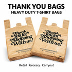 Heavy Duty 1 6 T-shirt Carryout Bags 21x6 5x11 5  71 Mil Grocery  Shopping