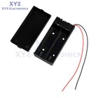 1-10pcs 3 7v 2 X 18650 Battery Holder Storage Box Case Parallel With Cover cable