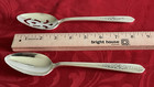Oneida Nobility Plate Royal Rose Lot Of 2 Serving Spoons 8 3 8  Nm Polished