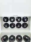 Rare Set Of 24 Vintage Riccar Sewing Machine Stitch Cam Discs With Case