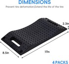 Wheels Tire Saver Ramps Rubber Material Anti-slip Pad Design car Tire Wheel Ramp