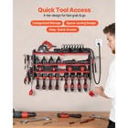 Power Tool Organizer With Charging Station     3-tier Garage Storage Rack
