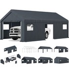 13  X 24  Outdoor Carport Heavy Duty Canopy Shed Portable Garage Storage Shelter