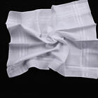 Men s 100  Cotton Pocket Square Hankie Hankerchief Wedding Party Formal Suit