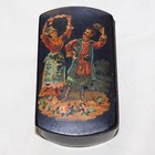 Two Antique Papier Mache Snuff Boxes