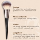 Professional 25-piece Makeup Brush Set With Sponges And Puffs - B02 Cream Black