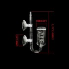 Co2 Diffuser Aquarium Glass Spiral Co2 Atomizer Diffuser Bubble Counter Check   