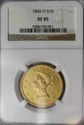 1845-o  10 Gold Liberty Ngc Xf 45