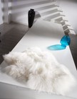 Natural Icelandic Sheepskin Single Long-haired Rug   White   2 x3 