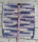 Crochet Handmade Set Of 3 Dish Cloths 100  Cotton Color Purple Haze Ombre