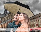 Inverted Reverse Umbrella 49 56 Inch Double Canopy Vented Windproof - C-shape