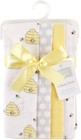 Hudson Baby Unisex Cotton Flannel Burp Cloths  Bee  One Size  Bee 