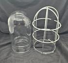 Vintage Explosion Proof Light Fixture Glass Replacement Globe   Cage industrial