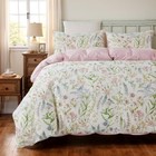 Size Duvet Cover Set  3 Pieces  100  Cotton Floral Duvet Cover Queen Pink