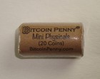 Original 2021 Bitcoin Penny Co  Roll Of  20  Copper Unloaded  mini Physicals 
