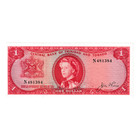 Trinidad   Tobago 1 Dollar 1964 High Au-unc  P-26a  Bnb-b201a  Qeii  Prefix   n 