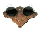 Antique Smoky Willson Sunglasses Grey Glasses Vtg Old Steampunk Spectacles
