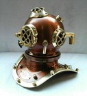 6  Brass Antique Style U s Navy Diving Divers Helmet Steel copper Halloween Gift