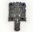 1940s Cast Iron Trivet Ornate Design Four Footed 7 Inches Vintage Hot Plate