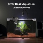 Aquarium Starter Kit 2 5 Gallon Glass Tank W  Led Filter Substrate Rocks