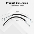 Wmphe Power Steering Pressure Hose   Steering Return Line Kit Compatible With   