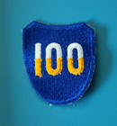 Vietnam Era-us Army-100th Infantry Division-cut Edge-snow Back Patch-original 