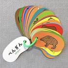 Japanese Ring Flash Cards For Kids - Animal Picture Book With English 47 Sheets