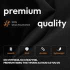 12 Pack - Black Server Waist Aprons With 3 Pockets  Waitress Half Apron