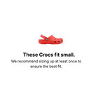 Crocs Classic Clog Unisex Red Slip On Water Friendly Sandals Men Women Shoes Us